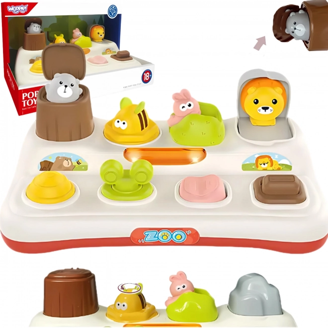 Dětská edukativní hračka Woopie - Zvířátka ZOO Pop Up