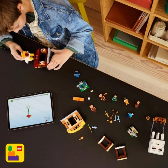 Lego Minecraft Balón Ďasa a útok na vesnici