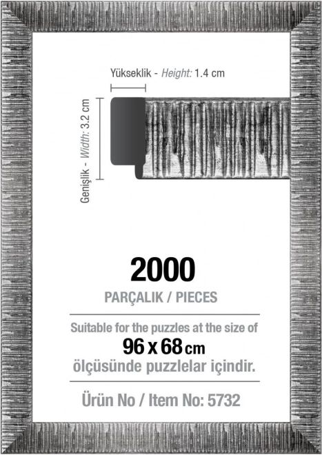 ART PUZZLE Rám na puzzle 96x68cm White (5732)