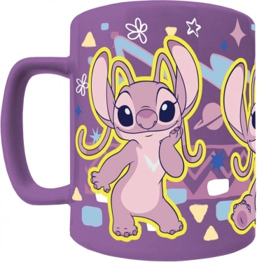 Stitch hrnek s odnímatelným plyšovým návlekem Angel