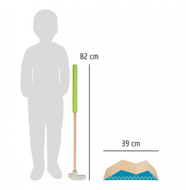 dětský minigolf set small foot Active z FSC dřeva