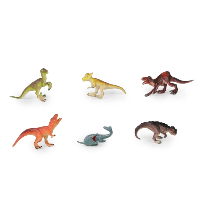 Šest barevných dinosaurů pro kreativní hraní