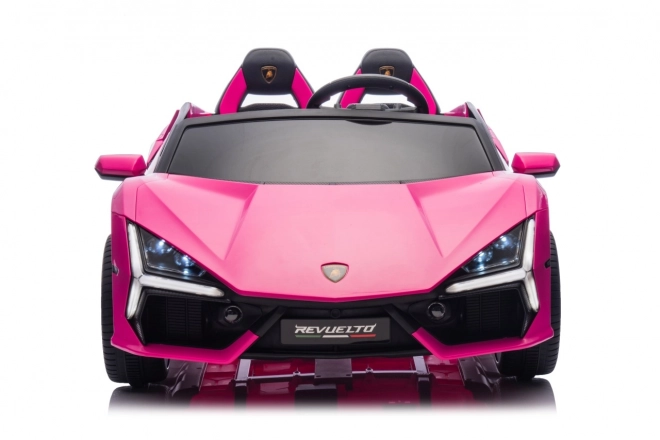Růžový děti elektrické auto Lamborghini Revuelto XL
