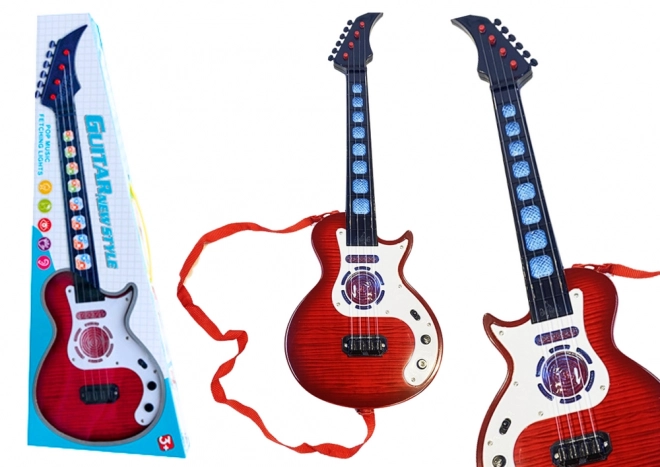 Elektrická kytara pro děti Lights Melodies Red
