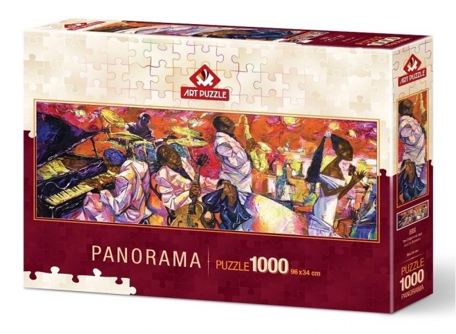 ART PUZZLE Panoramatické puzzle Barvy jazzu 1000 dílků