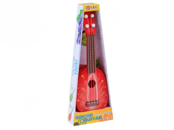 Ovocná ukulele kytara pro děti – Jahody