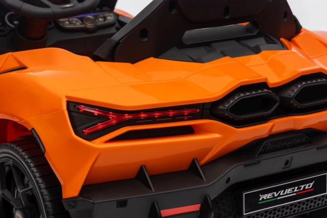 Dětské elektrické auto Lamborghini Revuelto oranžové