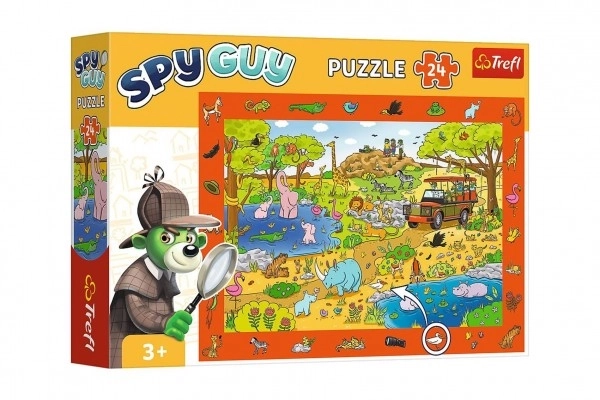 Pozorovací puzzle SPY GUY Safari 24 dílků