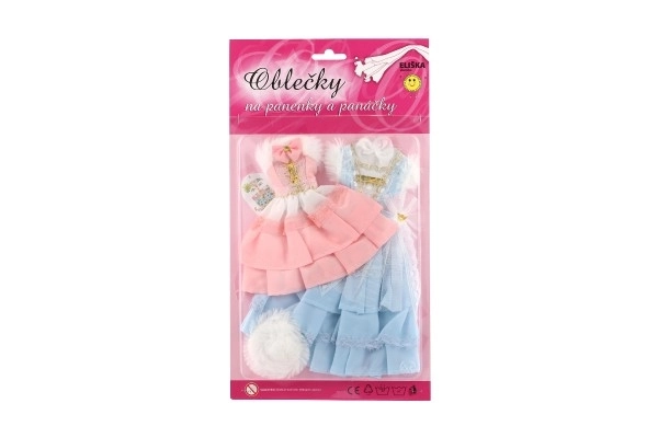 Oblečky pro panenky s doplňky - 2 kusy
