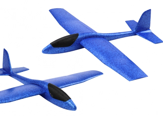 Velký modrý polystyrenový kluzák 68 cm