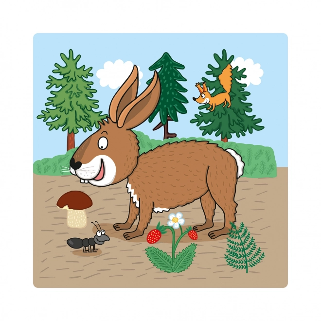 Zvířátka: Kde žijí 3-5 baby puzzle