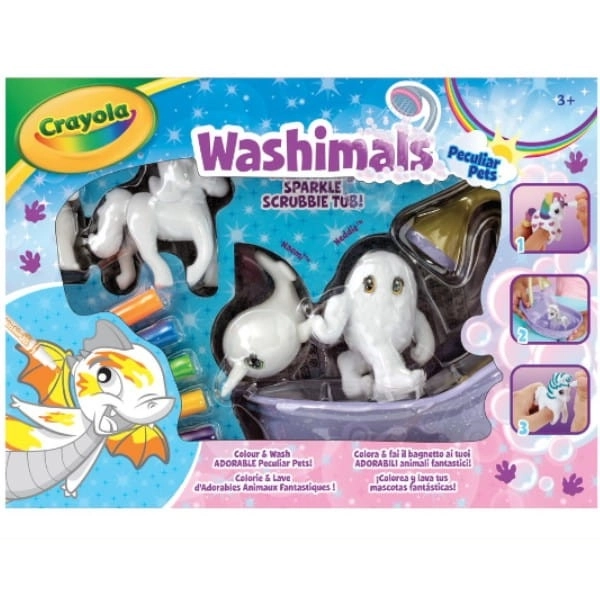 Washimals pohádkové zvířecí omalovánky kreativní sada
