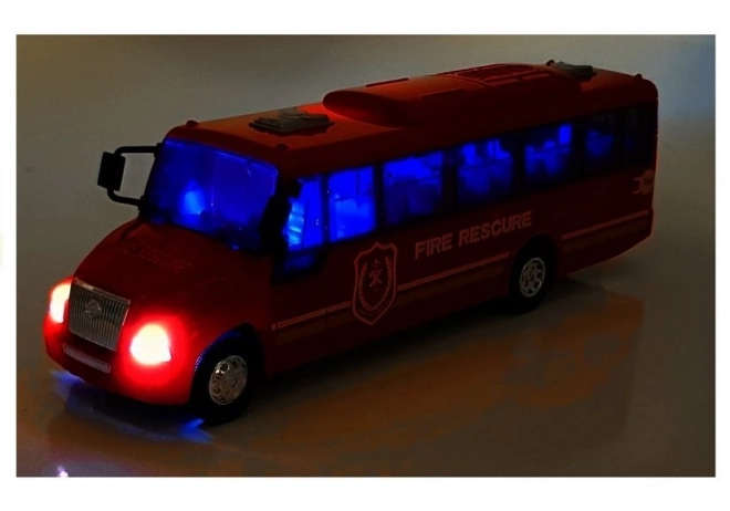 Model Hasičský autobus Světla červená