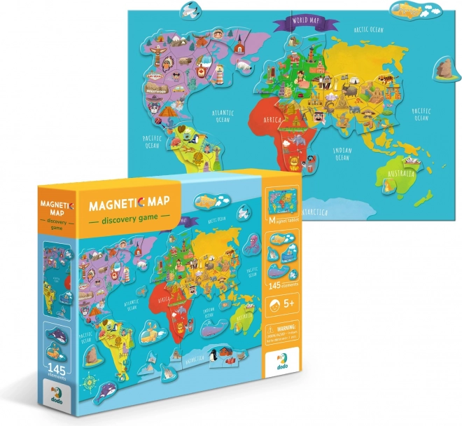 Magnetická hra Mapa světa