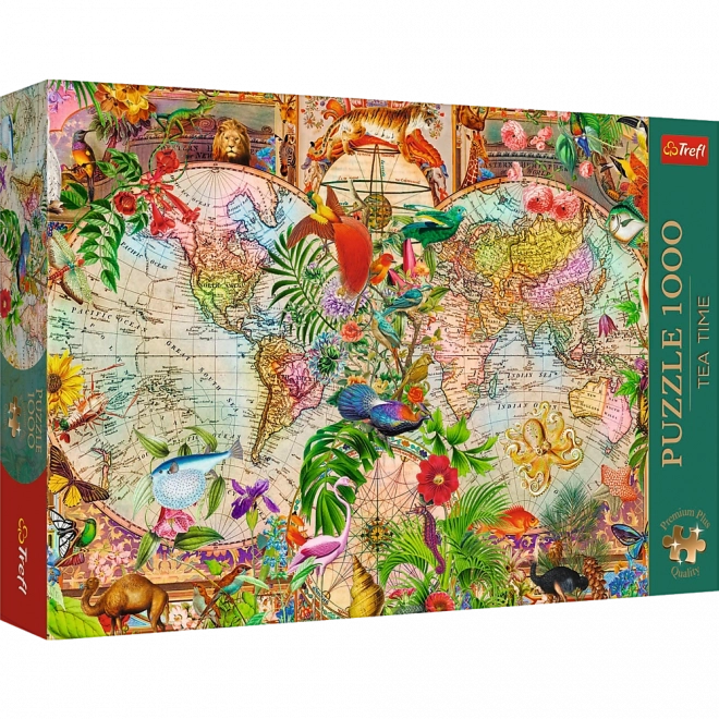 Puzzle Antická mapa světa 1000 Premium Plus Trefl