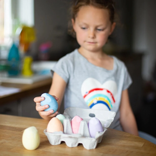 Sada pastelových kříd ve tvaru vajec od Bigjigs Toys