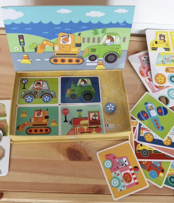 Tooky Toy Magnetická Montessori Skříňka s 80 Dílky