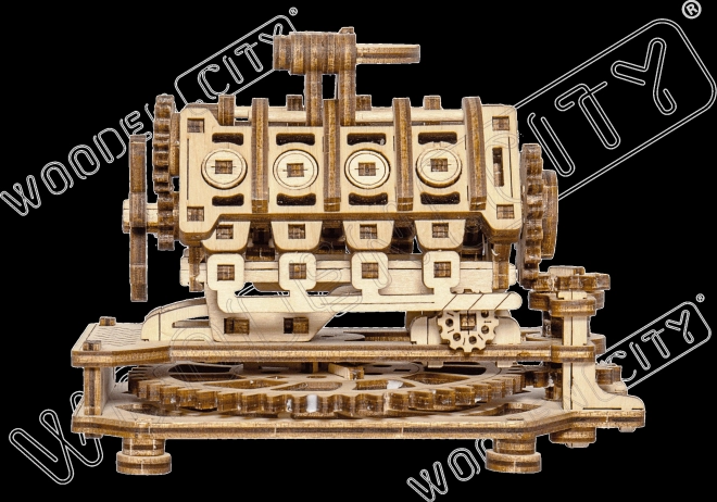 WOODEN CITY 3D puzzle Motor V8, 200 dílů