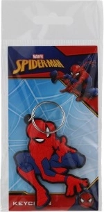 gumový přívěsek na klíče Spiderman střílející pavučinu