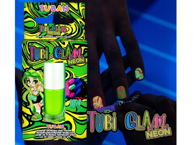 Lak na nehty Tubi Glam - neonová zelená