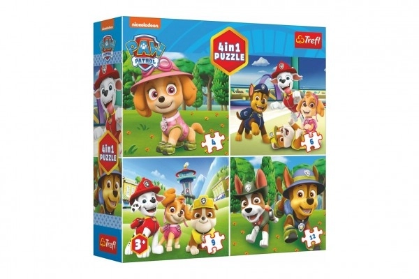 Puzzle 4v1 Tlapková Patrola