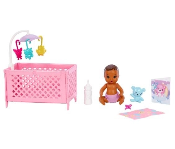 Panenka Barbie Chůvička set Uspávání dítěte