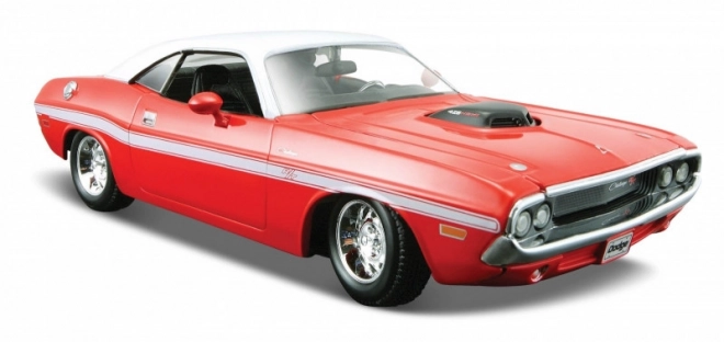 Model vozu Dodge Challenger 1970 1:24 červený