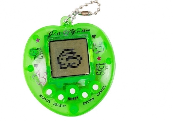 Elektronická hra Tamagoči zelená s krátkým řetízkem