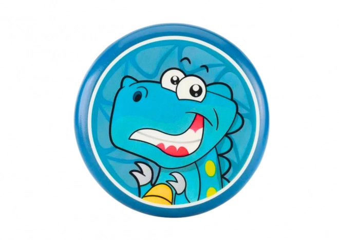Dětský frisbee s dinosaury 20 cm modrý