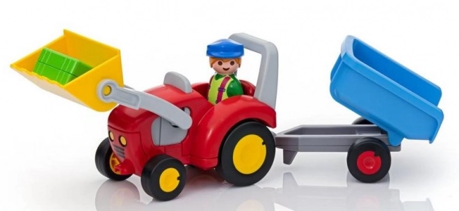 PLAYMOBIL® 1.2.3 6964 Traktor s přívěsem