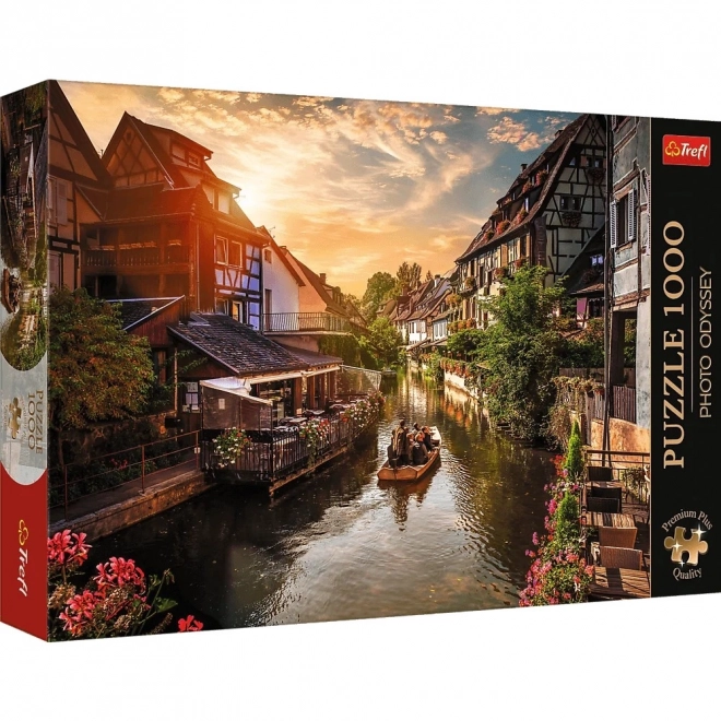 Puzzle 1000 dílků TREFL Premium Plus Photo Odyssey – Malé Benátky v Colmaru