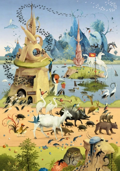 Puzzle HEYE Na výletě: Hieronymus Bosch 500 dílků