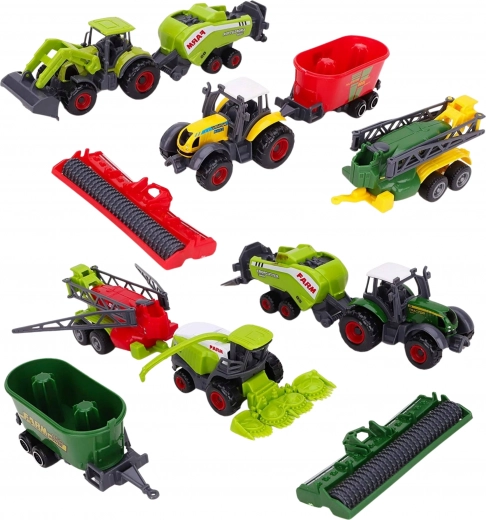 Realistické zemědělské stroje s odnímatelnými nástavbami