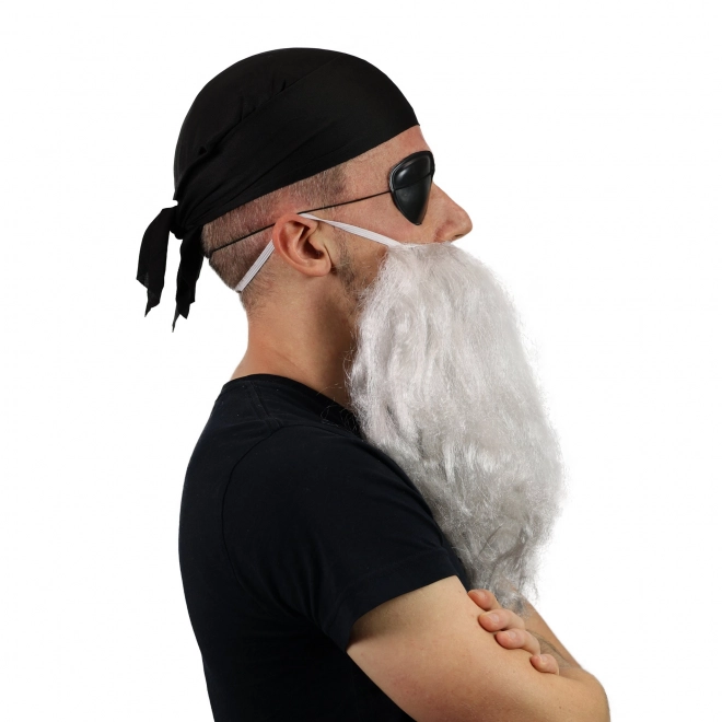 Vousy pirát se šátkem a klapkou na oko