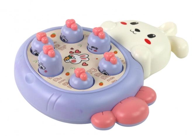 Hra Whac-A-Mole Purple s mrkví a králíkem