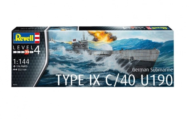 Plastikový model německé ponorky T.IX C/40 1/144