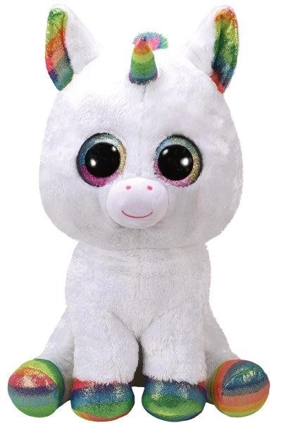 TY Beanie Boos Bílý jednorožec PIXY maskot 42 cm