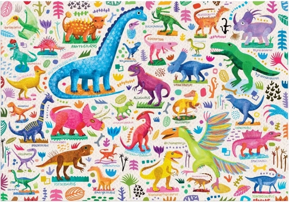 Mudpuppy Puzzle Mocní dinosauři 100 dílků