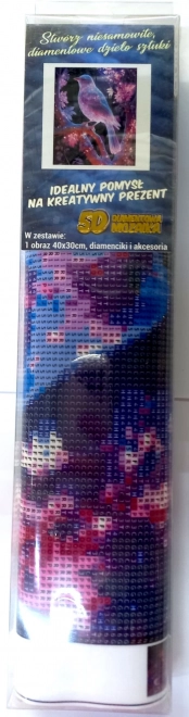 Norimpex diamantové malování Noční pták 30x40 cm