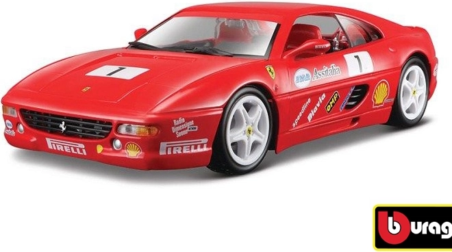 Kovový model Ferrari F355 Challenge od Bburago v měřítku 1:24