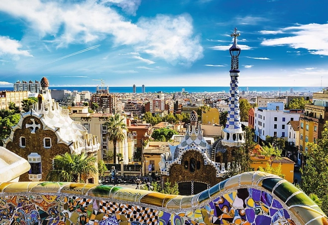 Ikonický motiv Park Güell v Barceloně