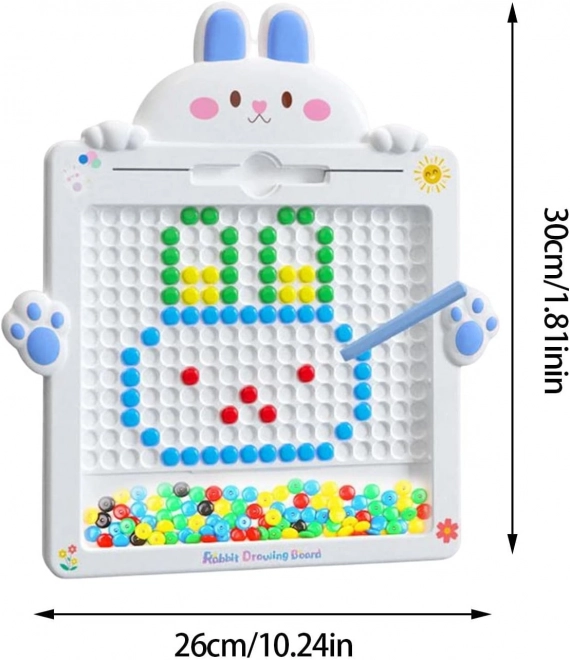 Magnetická tabule pro děti Montessori MagPad Králík