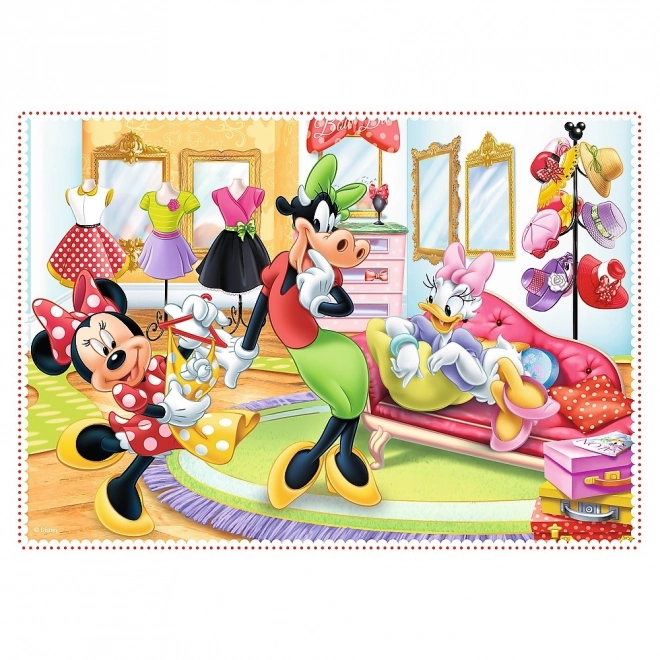 Puzzle 4v1 Minnie s přáteli
