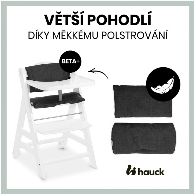 Hauck Beta+ dřevěná rostoucí jídelní židle Bílá