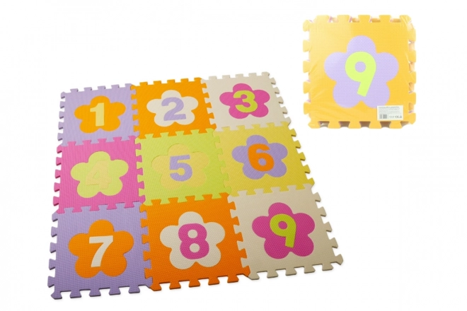 Pěnové puzzle 9 ks čísla