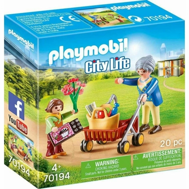 Babička s chodítkem Playmobil
