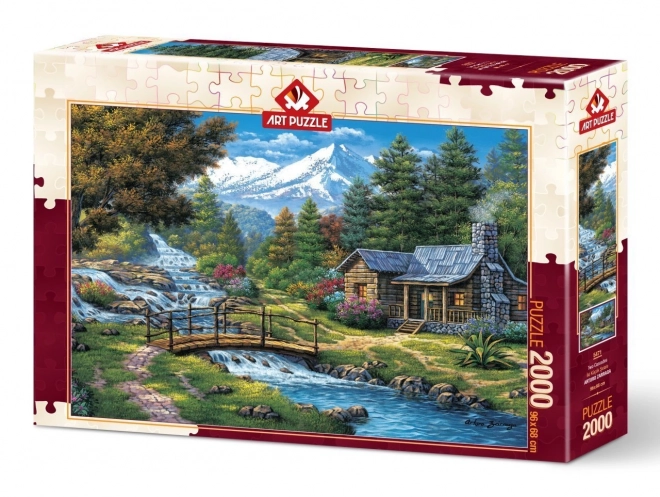 ART PUZZLE Puzzle Dva vodopády 2000 dílků