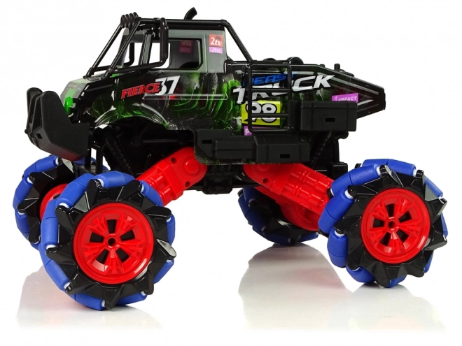 Dálkově ovládané terénní driftovací auto 1:16 2.4G 360stupňové otáčení – zelené