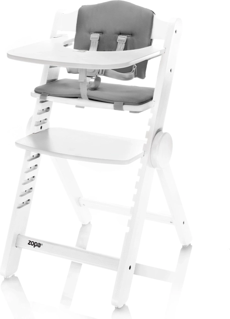 Dřevěná jídelní židlička Clipp & Clapp – White