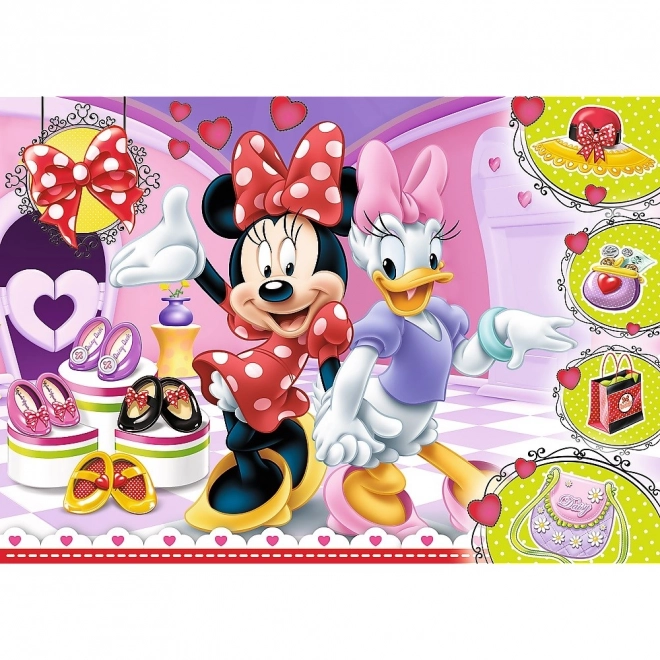 Puzzle 100 dílků Minnie a Třpytky